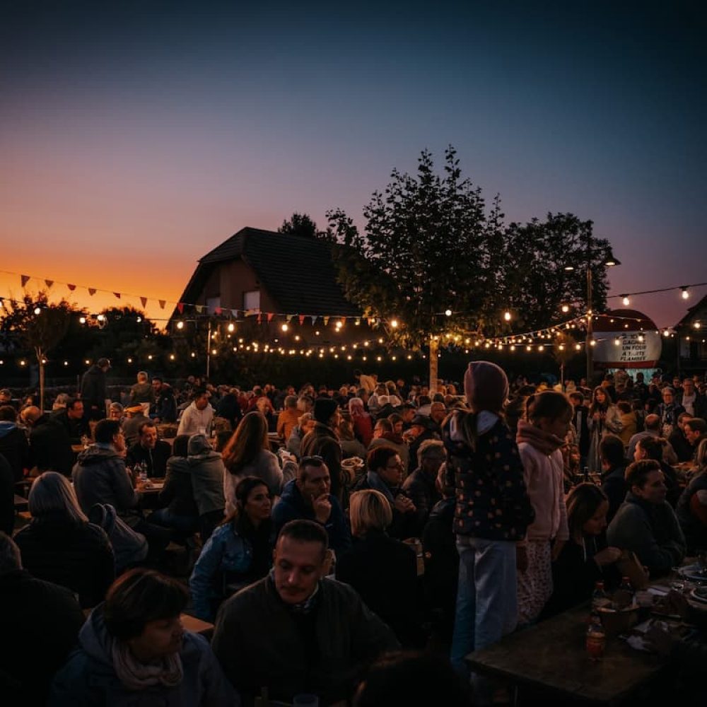 Guinguette Fete Paysanne Houssen près de Colmar Food Trucks Musique Feux d'Artifices (4)